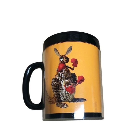 Therma Serve Boxing Kangaroo Mug Vintage - Picture 1 of 4